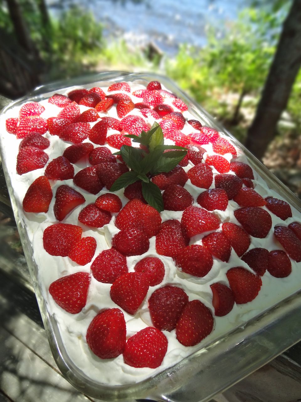 Scrumpdillyicious Cory's Tres Leches Cake with Strawberries
