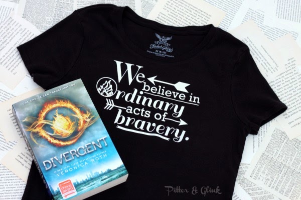 Create your own #Divergent Inspired T-shirt with a #Silhouette and HTV--Tutorial from www.PitterandGlink.com #Dauntless