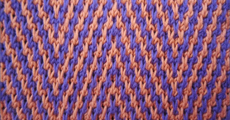 Zebra Chevrons Knitting Stitch Patterns