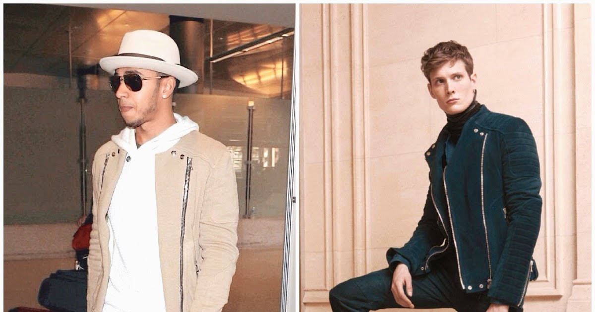 balmain suede biker jacket