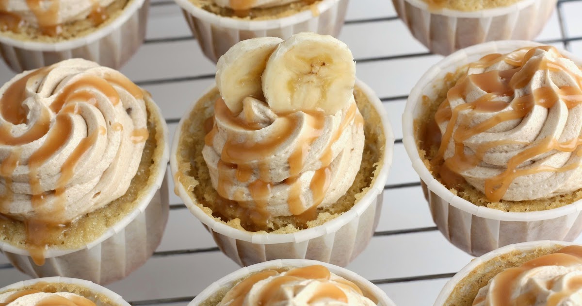 Bananas Foster Cupcakes Dip it in Chocolate