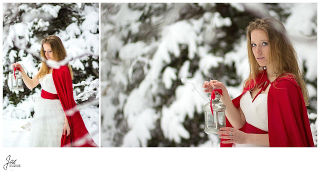  Snowy Outdoor Bridal Session Lynchburg