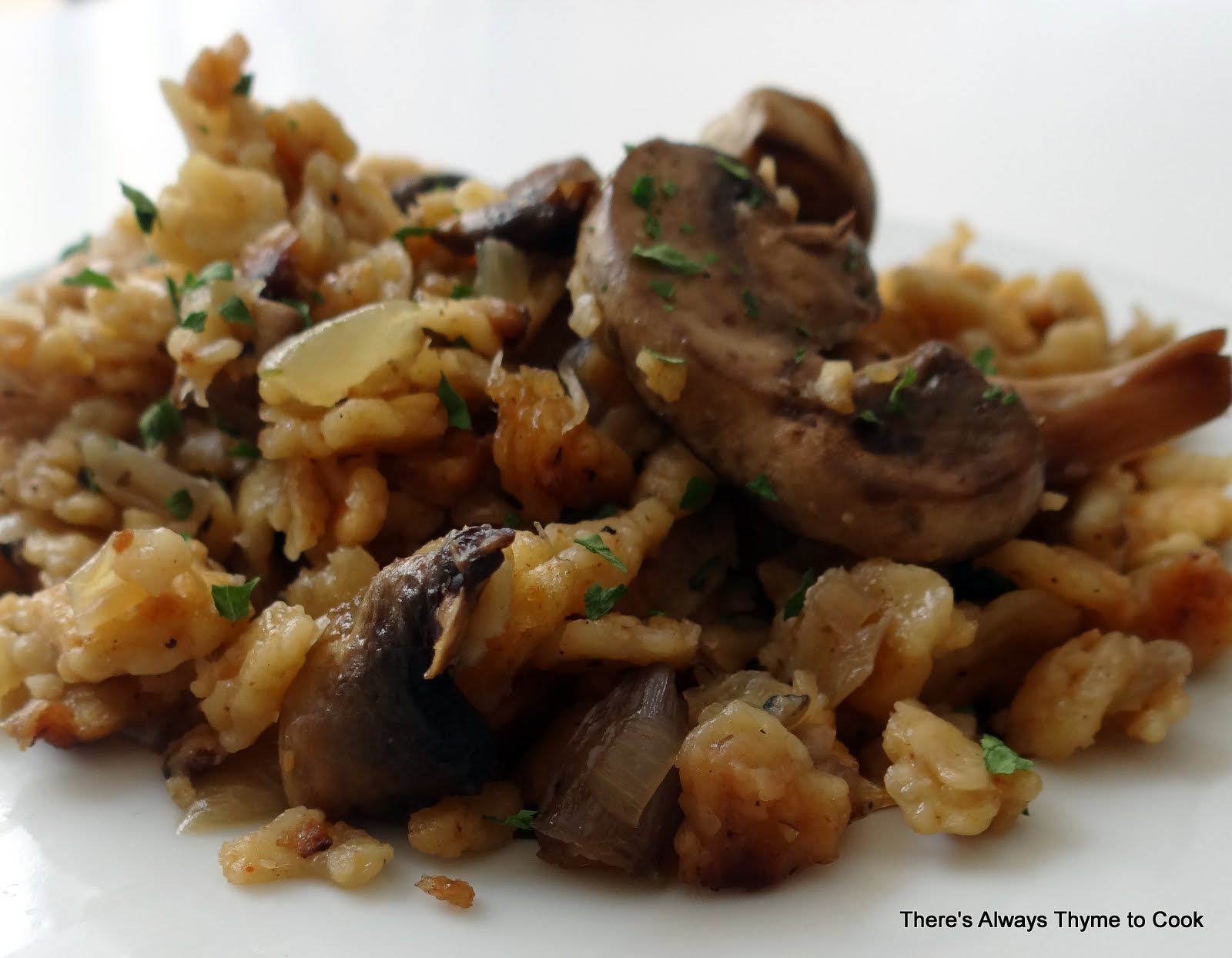 There's always thyme to cook... Matzoh Farfel