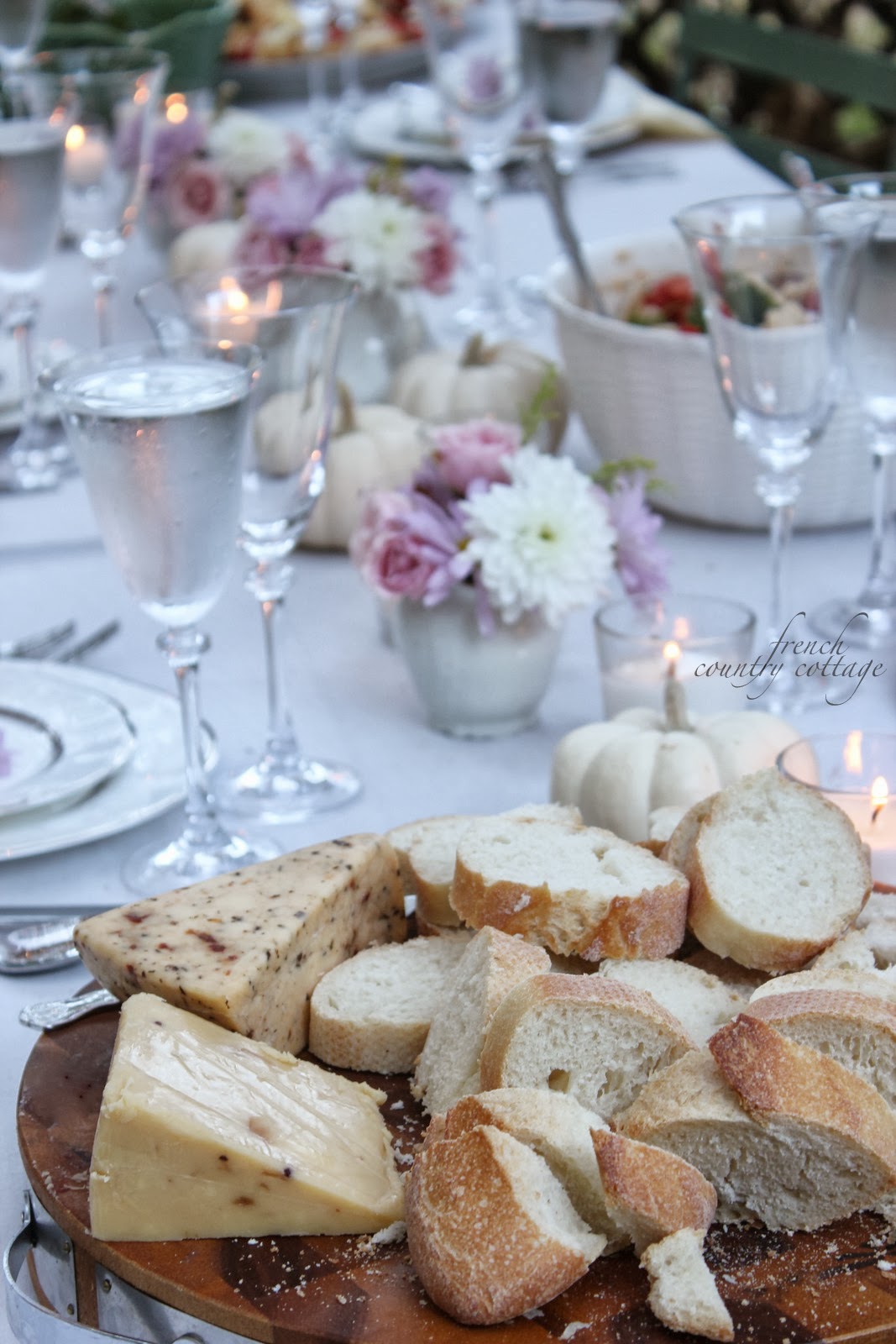 Dinner party menu FRENCH COUNTRY COTTAGE