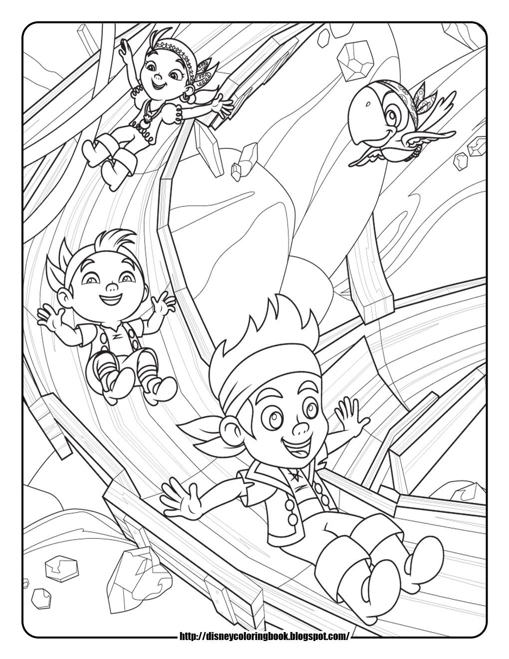 Jake and the Neverland Pirates 3: Free Disney Coloring Sheets | Learn