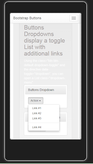 Bootstrap Tutorial Lesson 4 - Buttons and Dropdowns  1      