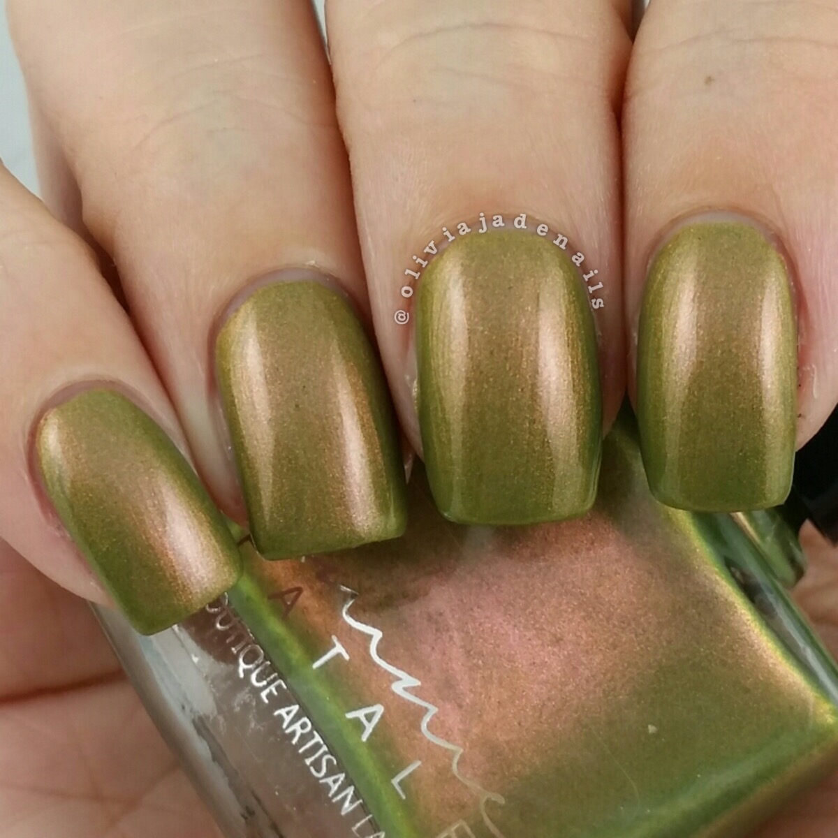 Femme Fatale Cosmetics Infamous Riddle swatched by Olivia Jade Nails