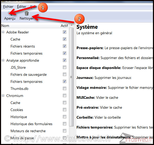 TUTO_BleachBit le nettoyeur gratuit et obstiné de vos PC Zinfos