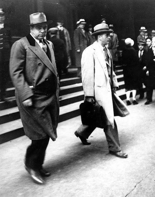 This is What Al Capone and Michael Ahern Looked Like  on 10/11/1931 