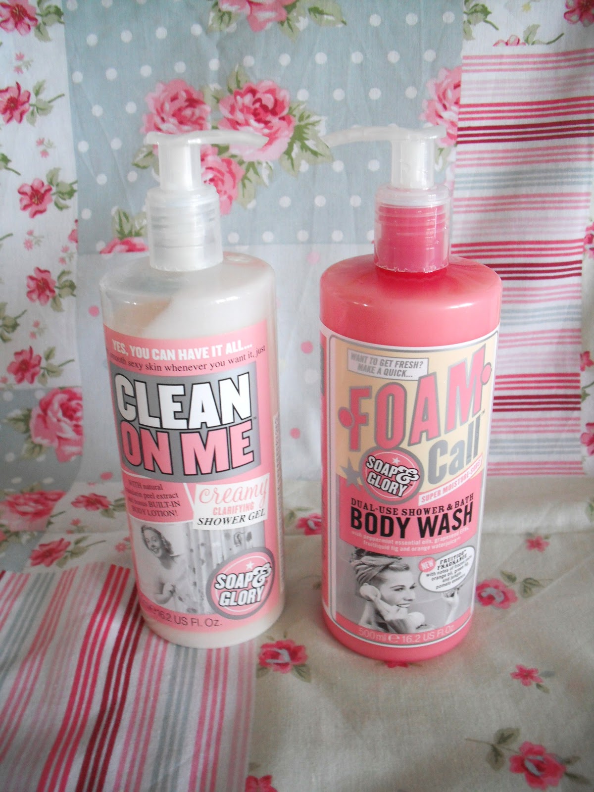 Soap and Glory Shower Gels Clean On Me VS. Foam Call.. ♥ Victoria's