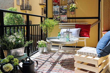 Deco inspiration: un piso pequeÃo con terraza para el verano ...