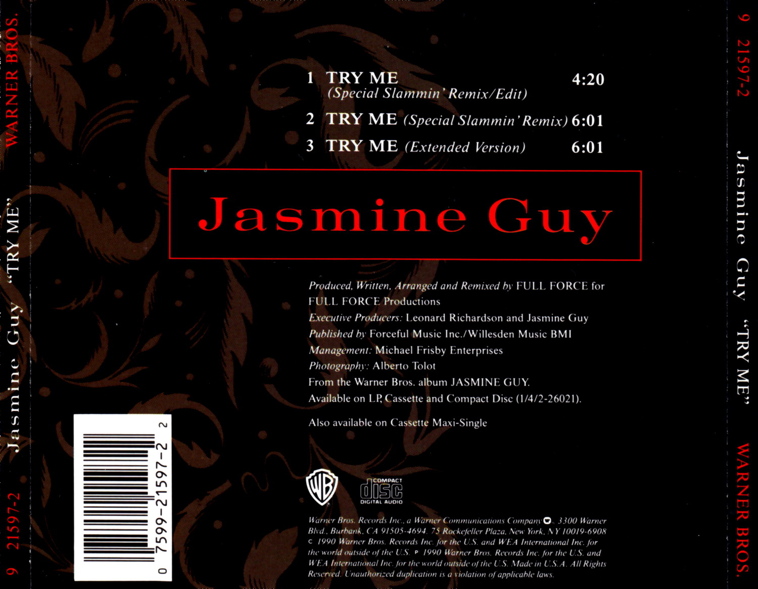 highest level of music Jasmine Guy Try MeCDM1990
