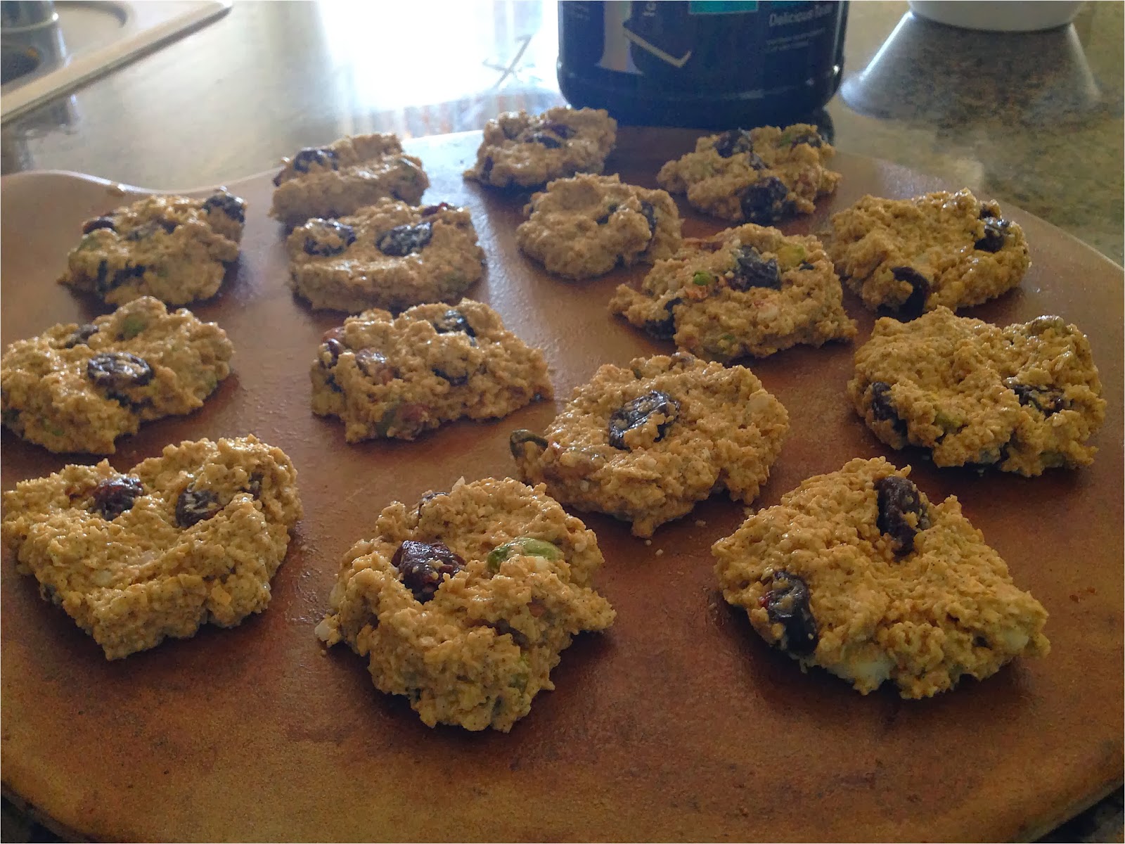 FitBakes Chewy Cherry & Pistachio Oat Bran Cookies
