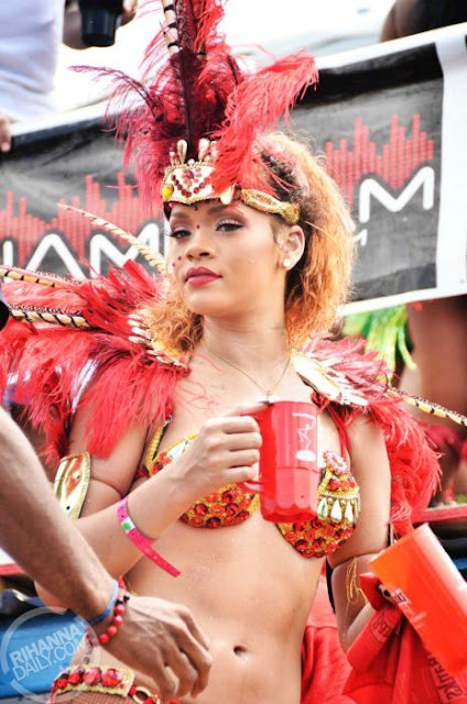 Rihanna Dresses Up For The Kadooment Parade In Barbados (PHOTOS)