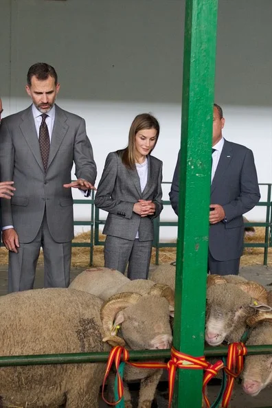 King Felipe and Queen Letizia of Spain attend International Cattle Fair in Zafra Spain 