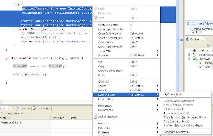 Eclipse Surround with option