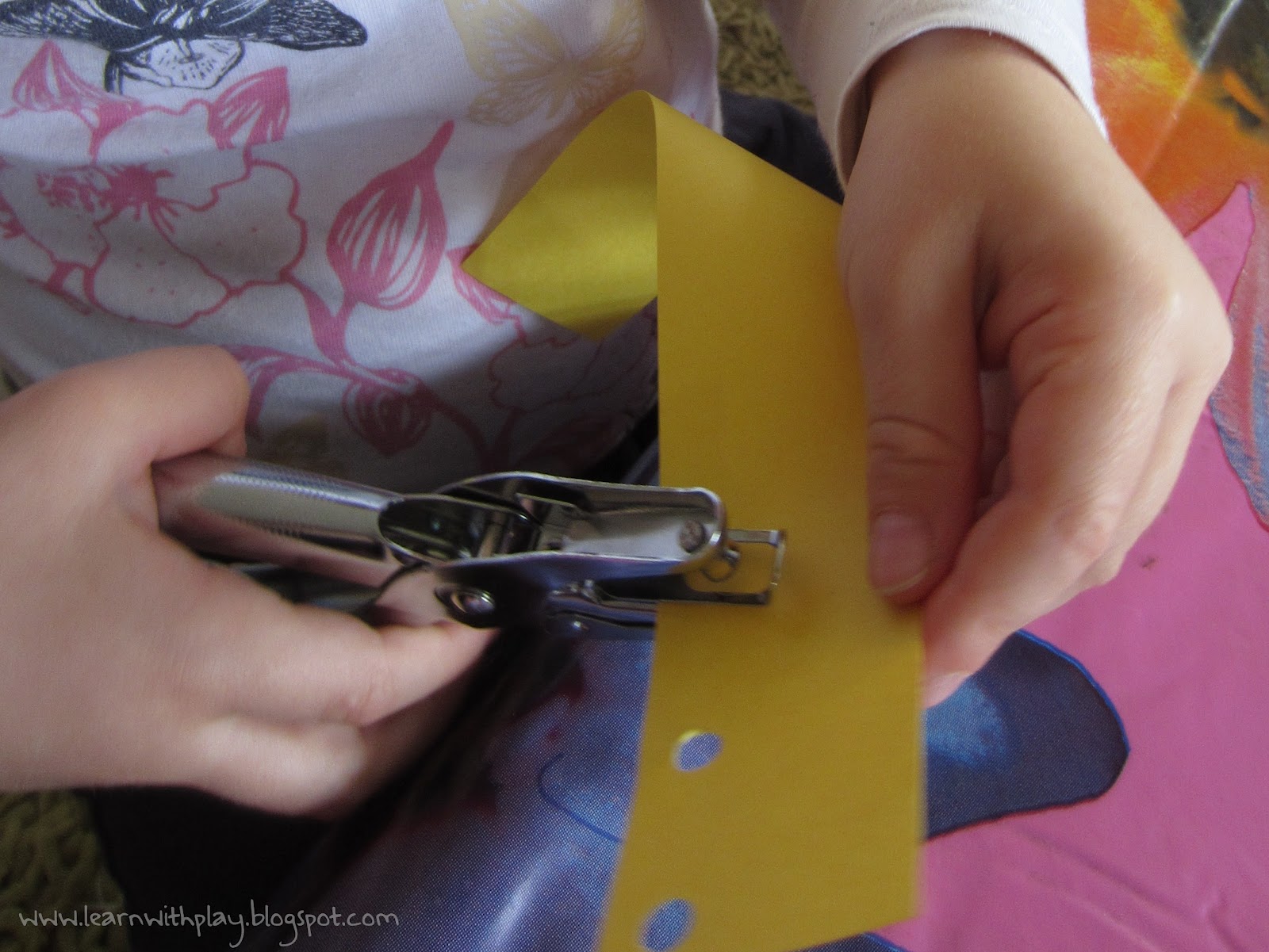Learn with Play at Home Hole Punch Art