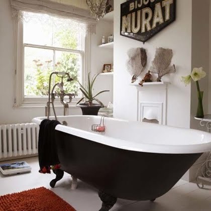 To Da Loos Vintage Black Painted Ball And Claw Foot Bathtubs