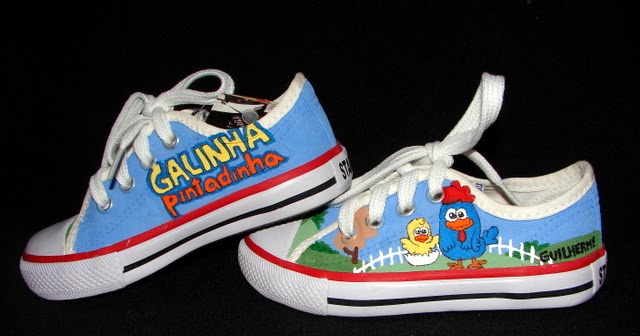 Arte no Tenis: GALINHA PINTADINHA do GUILHERME