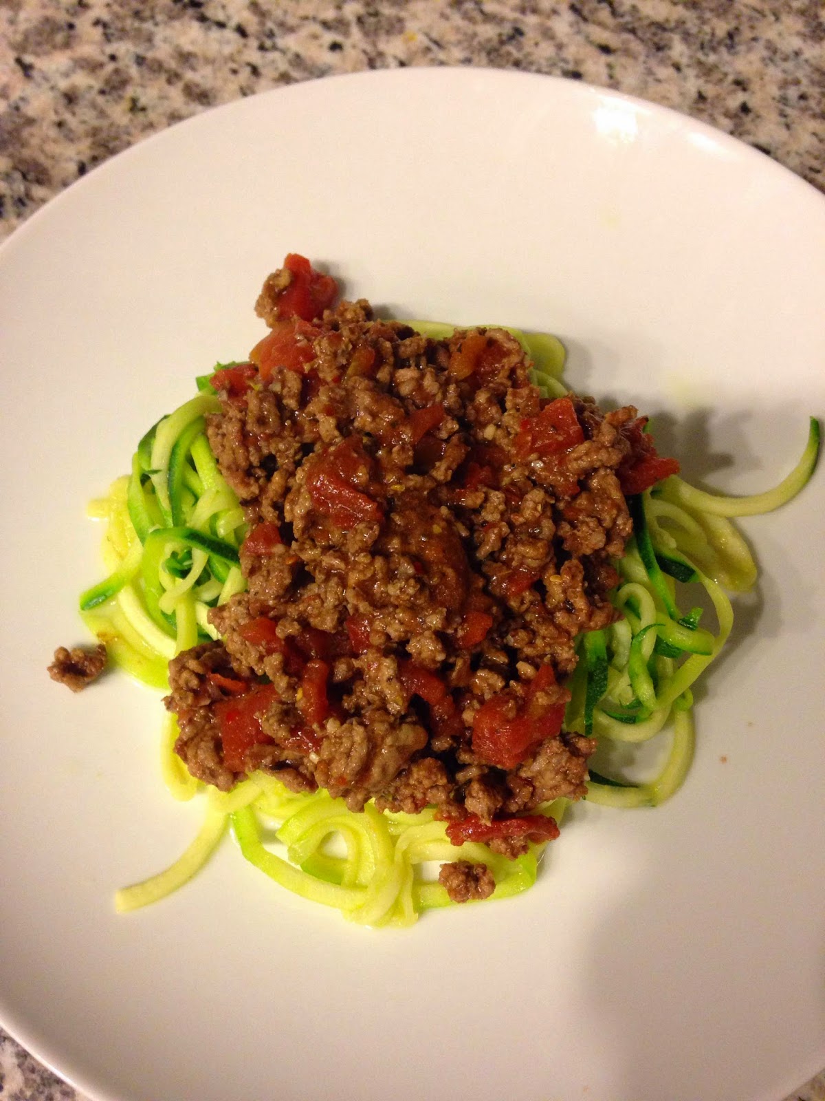 Zoodles with Meat Sauce One Fit Teacher