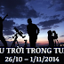 Bầu trời trong tuần từ 26/10 tới 1/11/2014