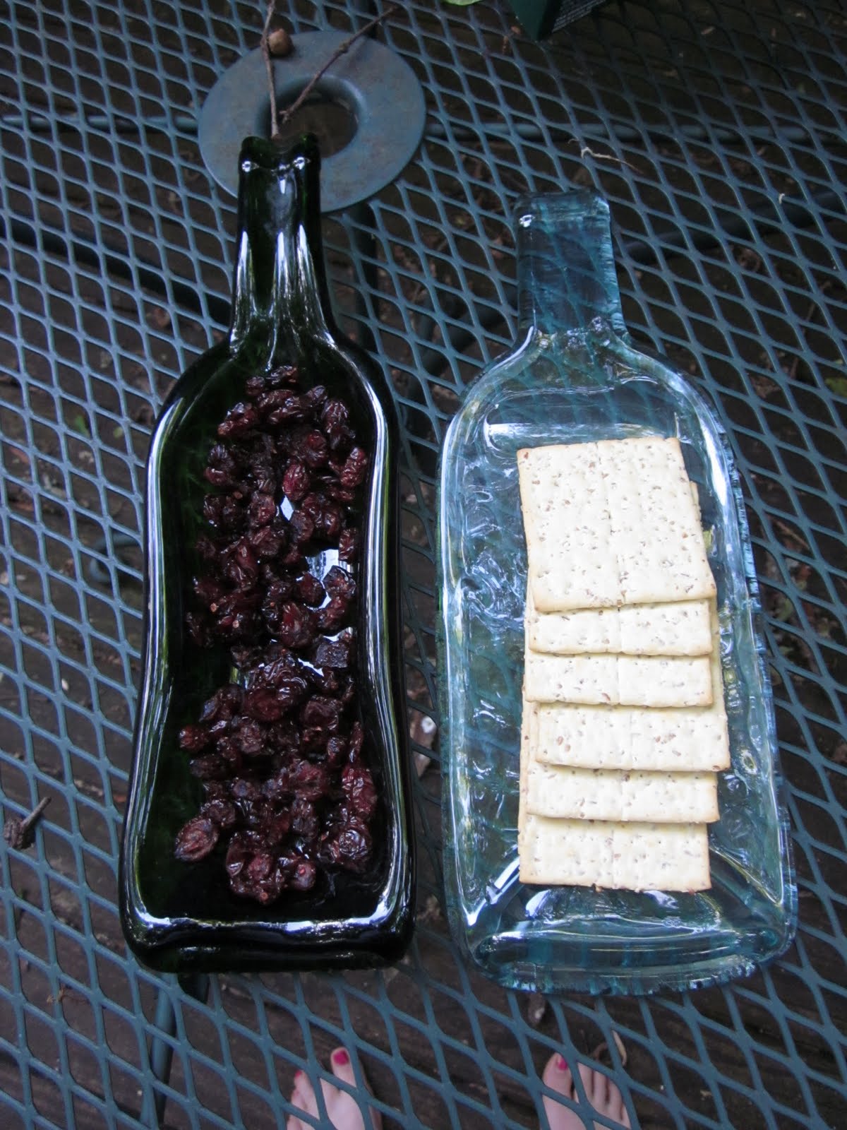 Creations by Bonnybee PROJECT Slumping Wine Bottles