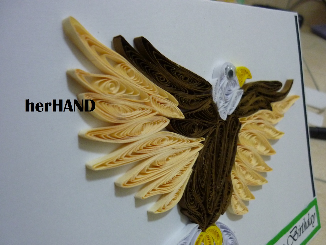 Her Hands Eagle Quilling