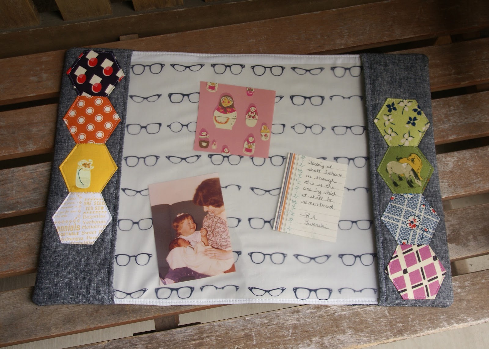 Fabric Mutt Girl Friday Sews Photo Desk Blotter Tutorial