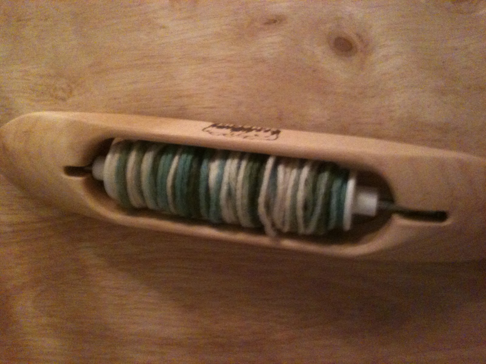 Weaving in the Rain HomeMade Bobbin Winder