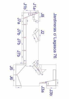 Proyecto de paisajismo y jardinería con jardineras de acero corten