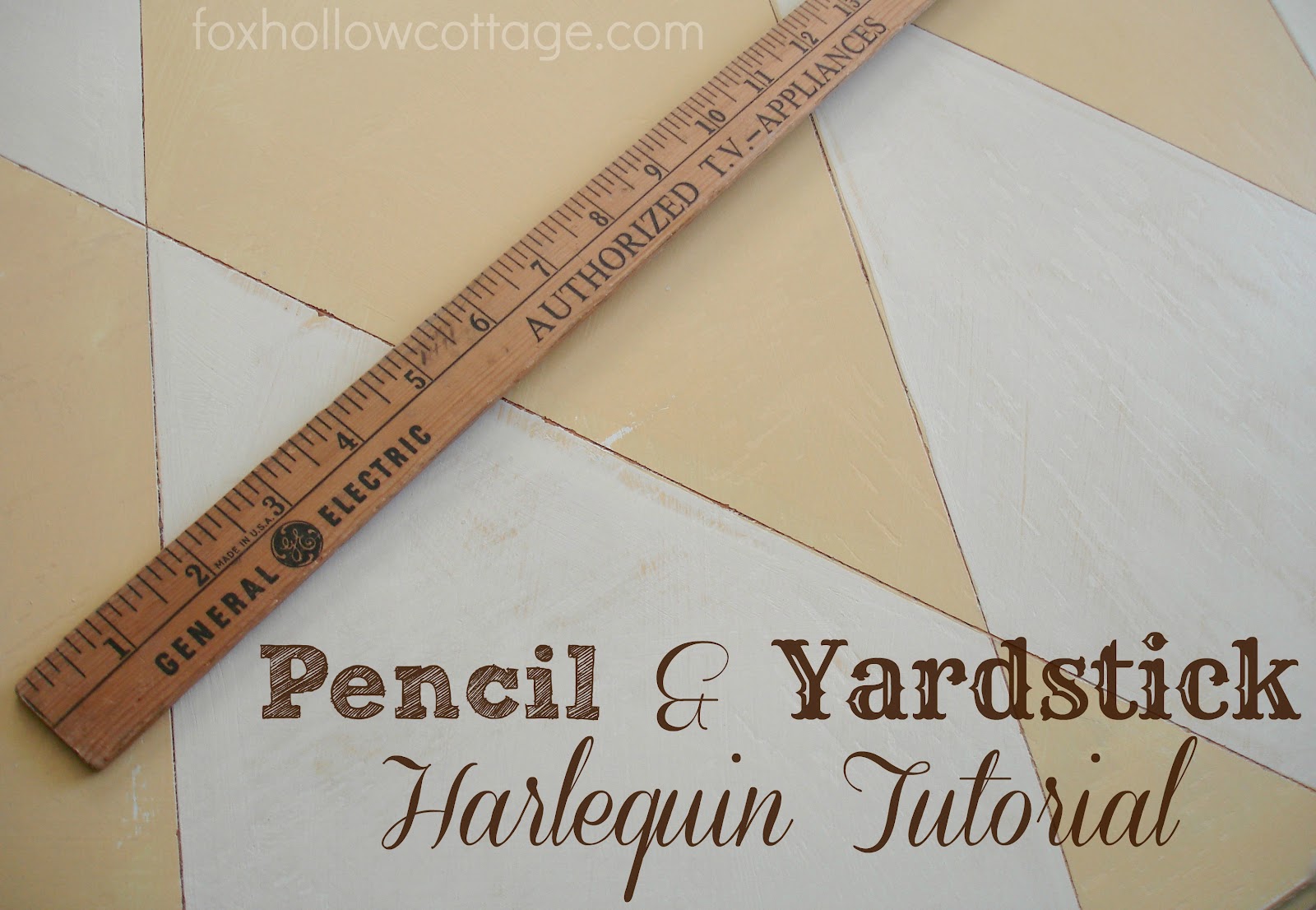 How To Paint Harlequin {a simple DIY tutorial} Fox Hollow Cottage