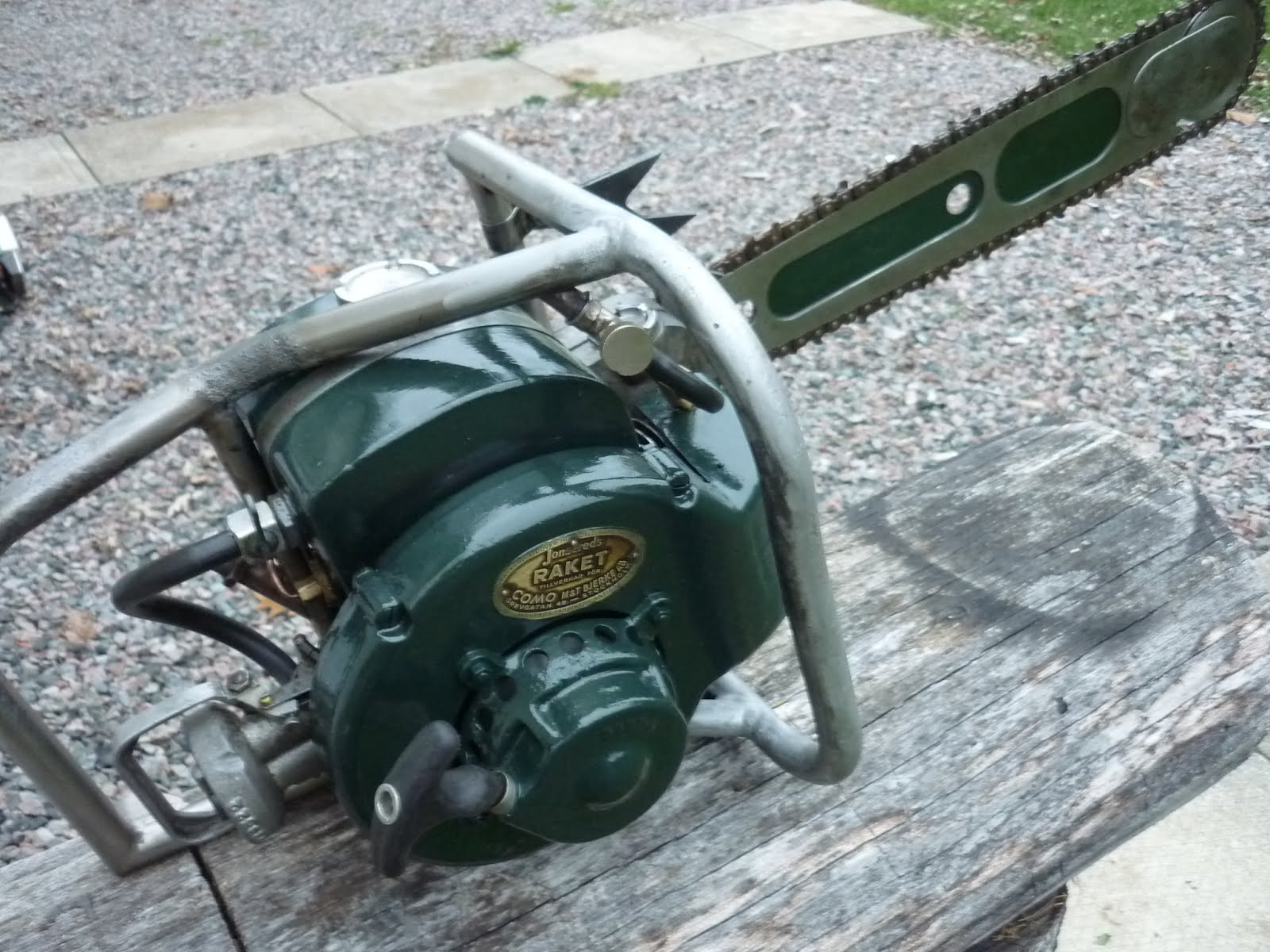 VINTAGE CHAINSAW COLLECTION JONSERED GROUP OF SAWS.