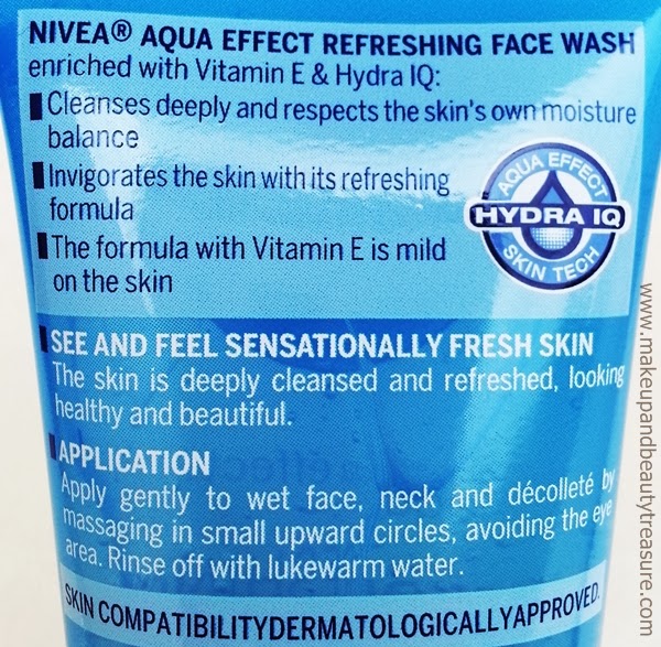 Nivea Aqua Effect Refreshing Face Wash 