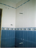 Baño BLANCO Y AZUL