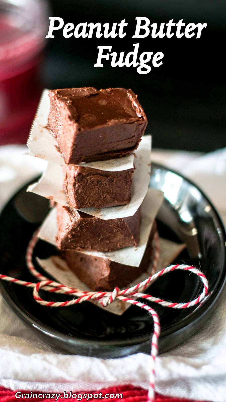 Grain Crazy Peanut Butter Fudge (Low sugar)