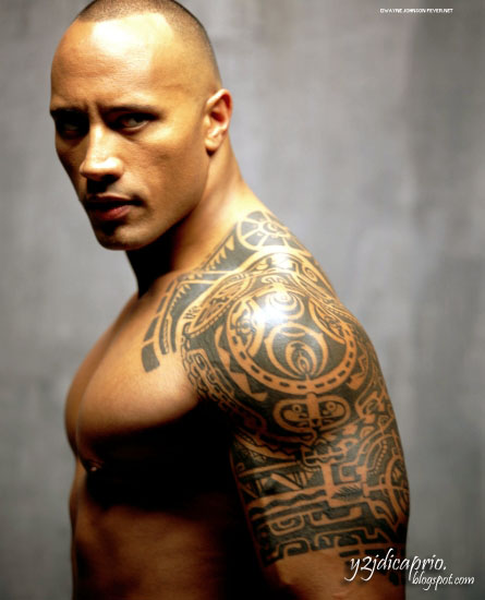 Polynesian Tattoo The Rock Has Two Tattoos One Is A Modern Single Design