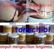 SLimming Scrub 3 Days - Menghancurkan Lemak terutama di paha, lengan