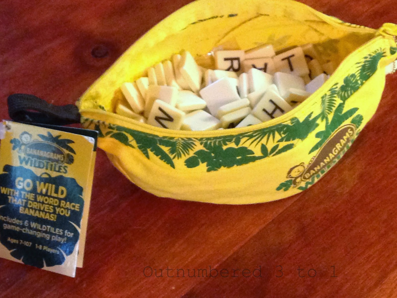 BANANAGRAMS GO WILD With BANANAGRAMS WILDTILES Outnumbered 3 to 1