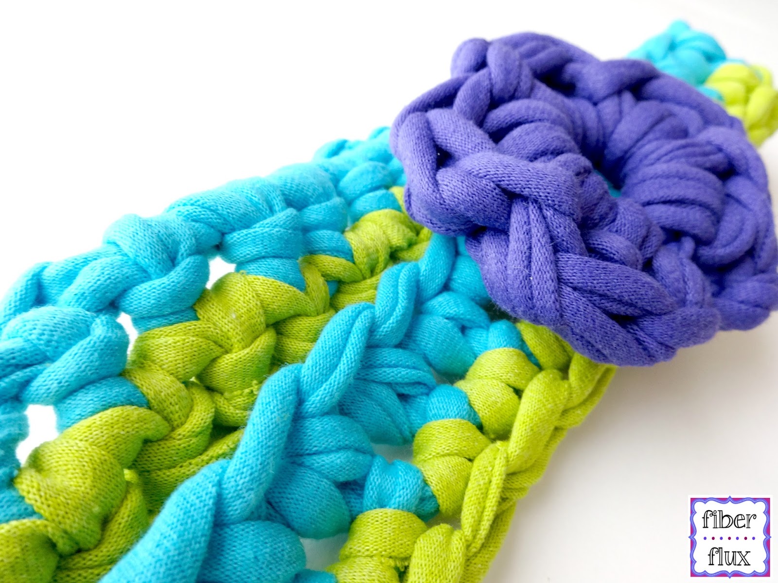 Fiber Flux: Free Crochet Pattern...T-Shirt Yarn Headband!