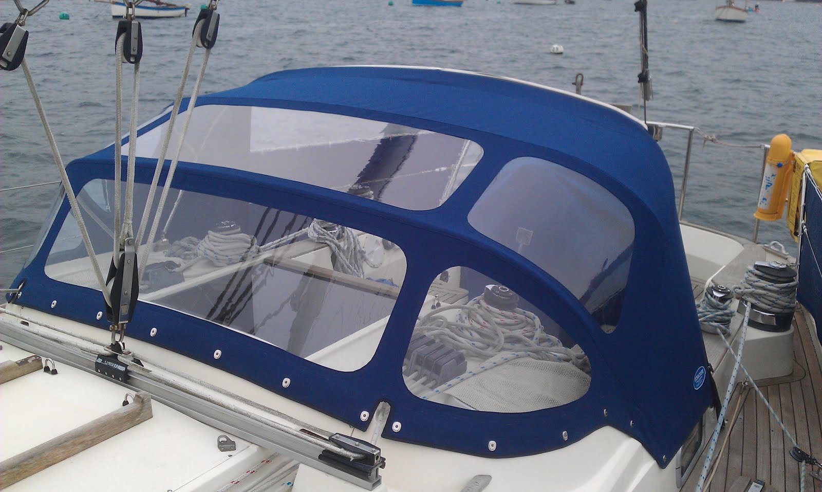 Ocean Covers Limited Bowman 40 sprayhood, cockpit enclosure and bimini