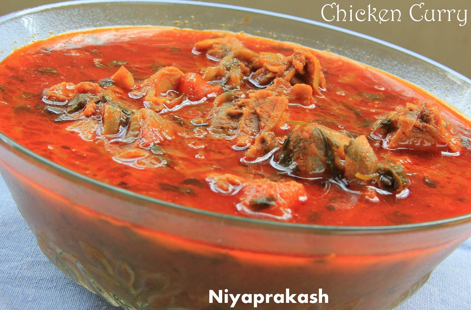 Niya's World Chicken Curry (without coconut paste, coconut milk, fresh