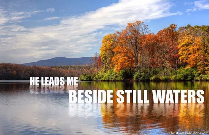 he leads me beside still waters god is heart christmas grace prayers