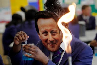 David Cameron mask for Thirteen in 13 campaign