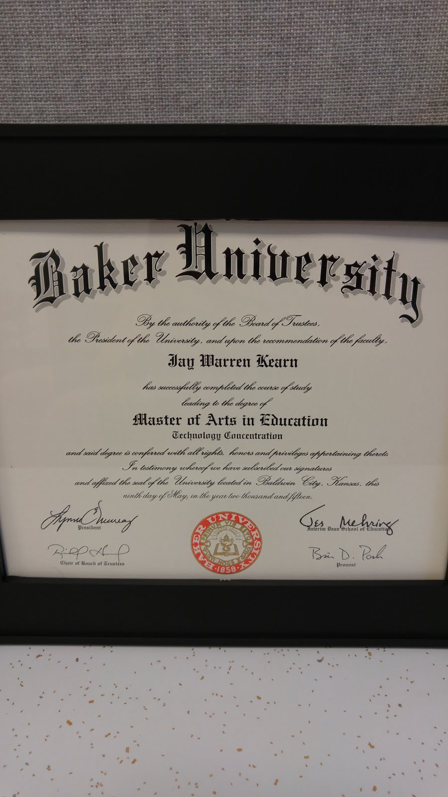 Masters Degree