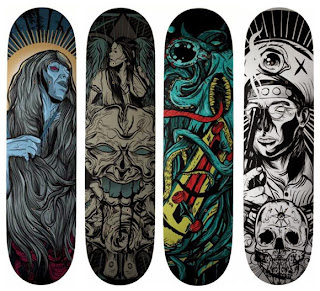 this is picture for skate board decks devils