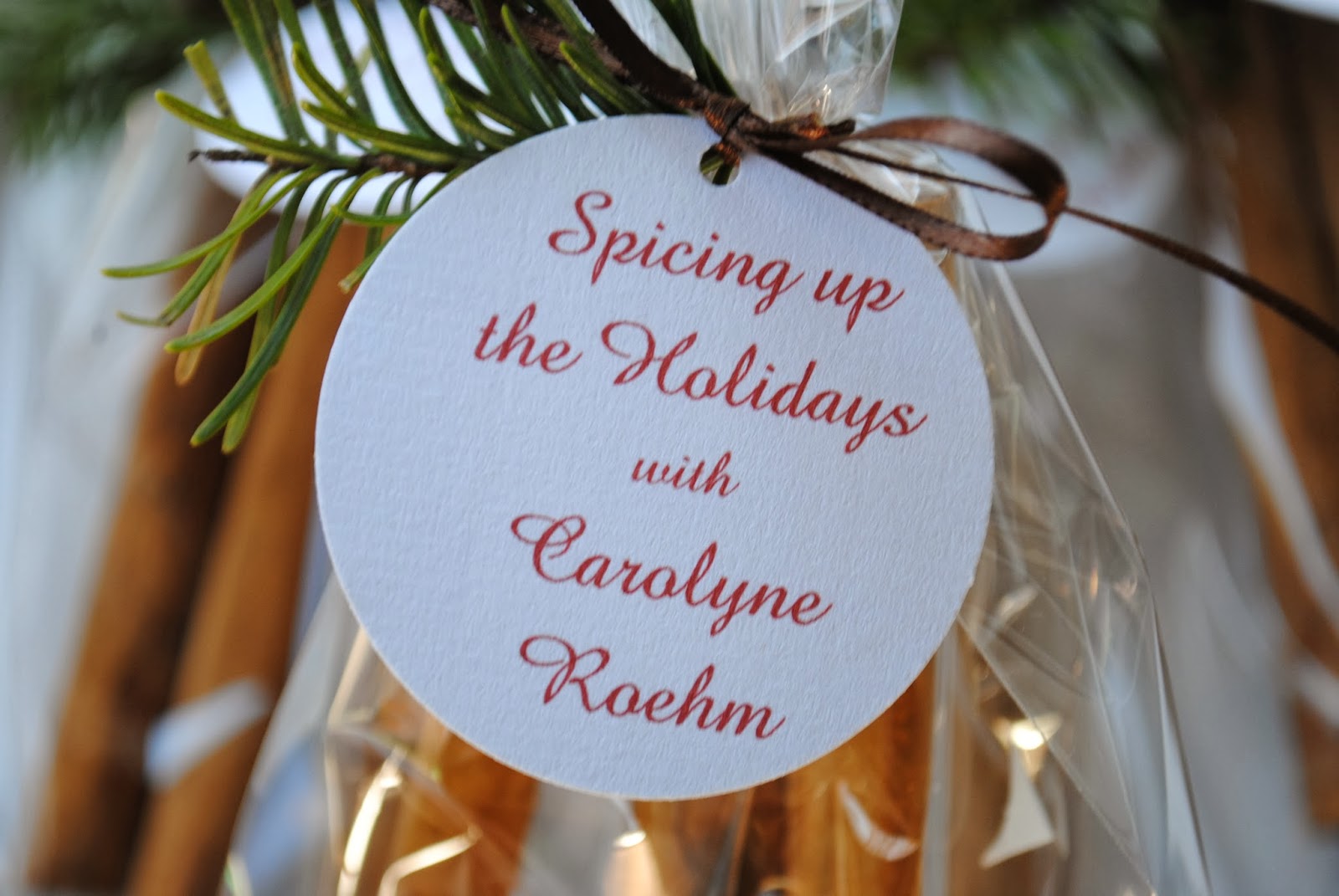 Jac O Lyn Murphy Spicing Up The Holidays With Carolyne Roehm Luncheon Favors