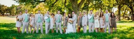 Ryan and Leslie, wedding party, McGowan Images