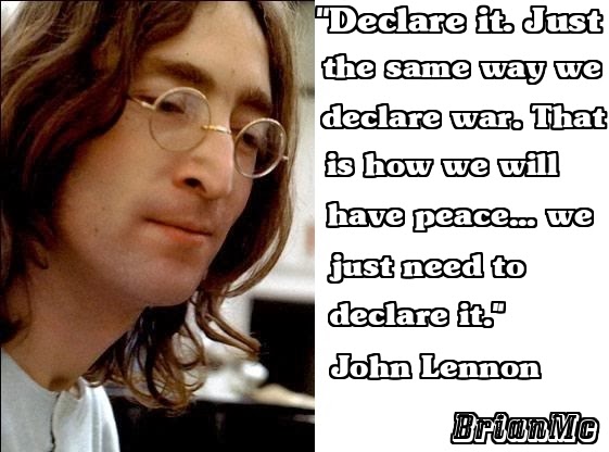 John Lennon quote, image adapted by BrianMc