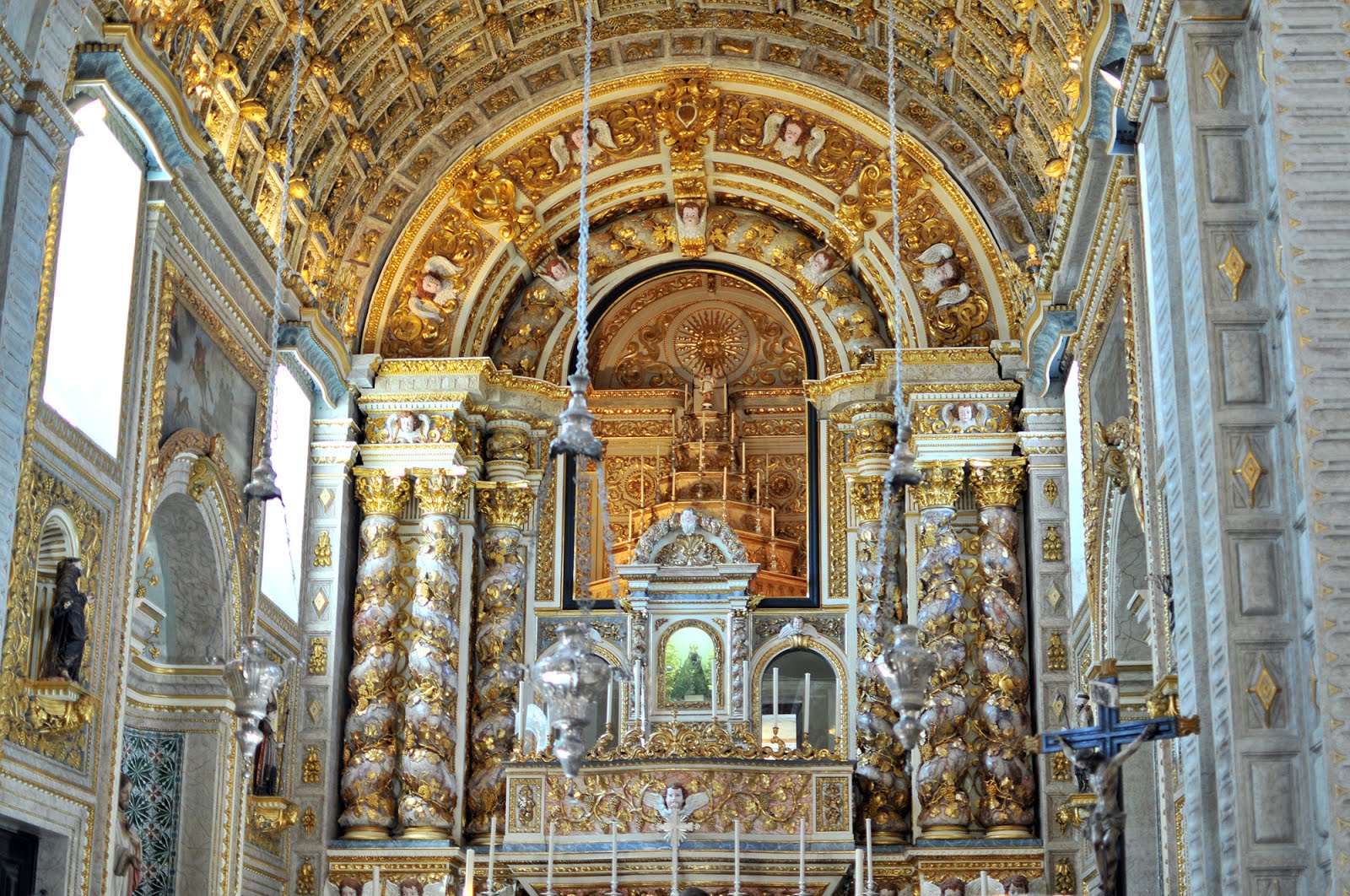 Interior of the Sanctuary of Our Lady of Nazaré