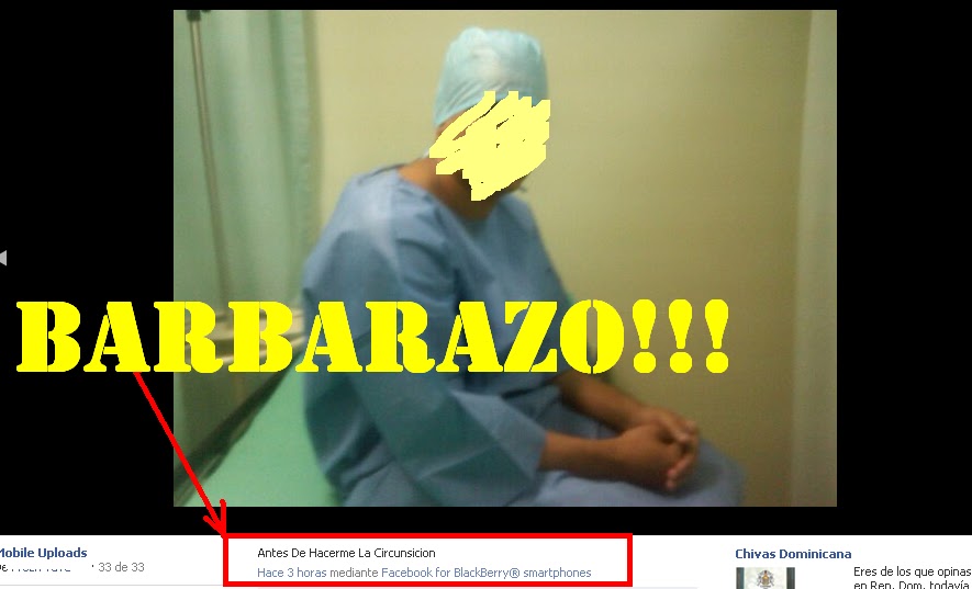 SI DIGO QUE VOY AL BANO A....POR FACEBOOK ME CRITICAN Y ESTE VERDUGO